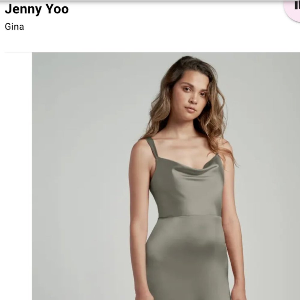 Jenny Yoo Gina Dress in Moss Size 8